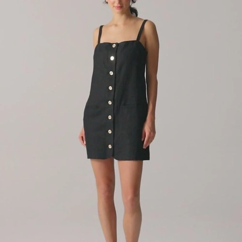SOLD ☀️NWT J.Crew Claudia Dress in Linen - Picture 5 of 5